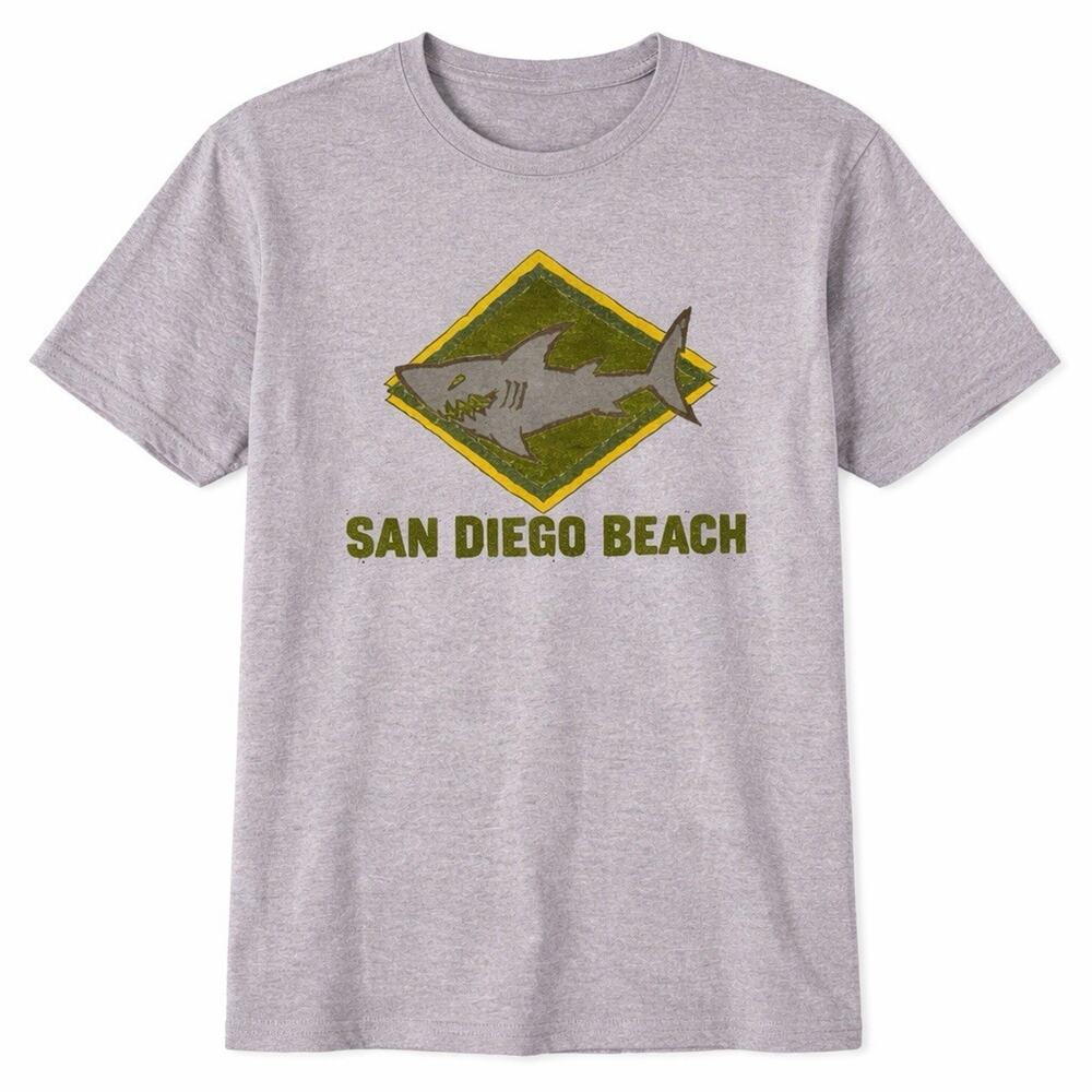 Boy's Vintage 90's San Diego Shark Tank Animal Gray T Shirt Tee Sz 6-7